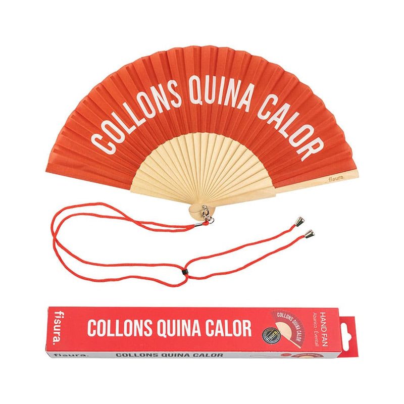 Abanico Fisura Collons Quina Calor Rojo - Imatge 1