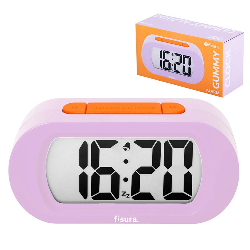 Fisura Rellotge Despertador Gummy Lila