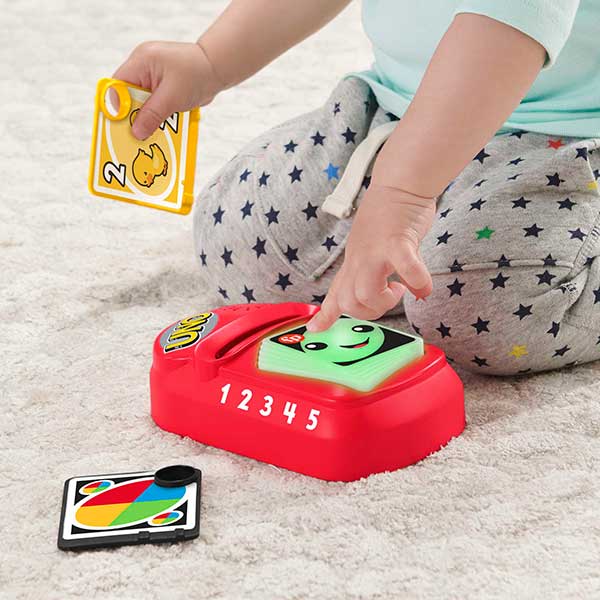 Fisher-Price Ria e aprenda UNO brinquedo Interativo com luzes e sons - Imagem 6