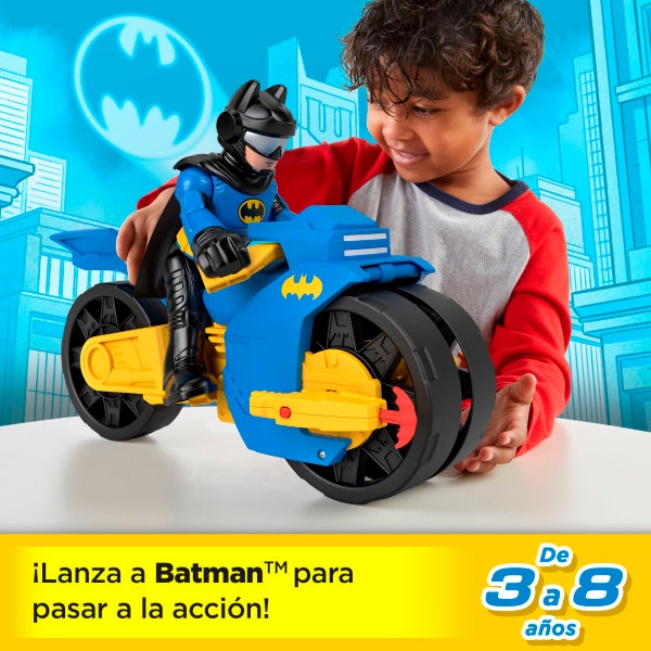 Imaginext DC Super Friends Batman Moto XL con figura - Imatge 8