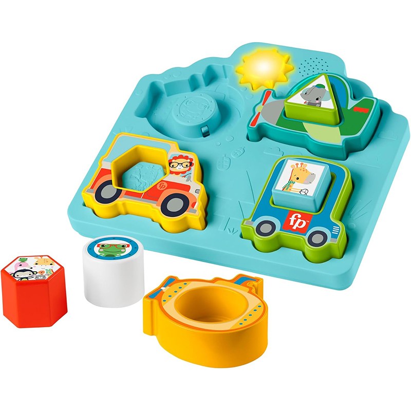 Fisher-Price Rompecabezas Vehículos Sonidos y Formas