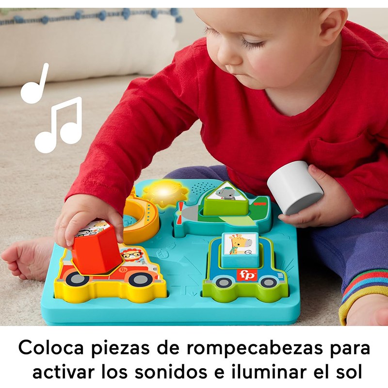 Fisher-Price Rompecabezas Vehículos Sonidos y Formas - Imagen 2