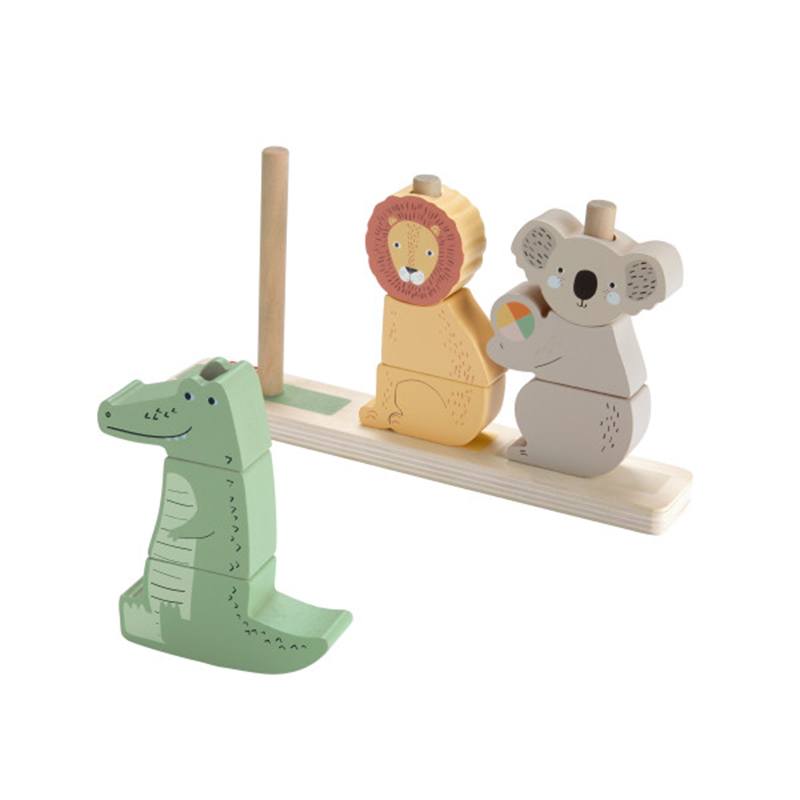 Animais de madeira da Fisher-Price para empilhar e classificar