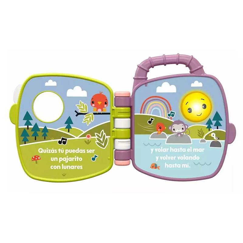 Fisher Price Livro de histórias musical do macaco roxo - Imagem 1