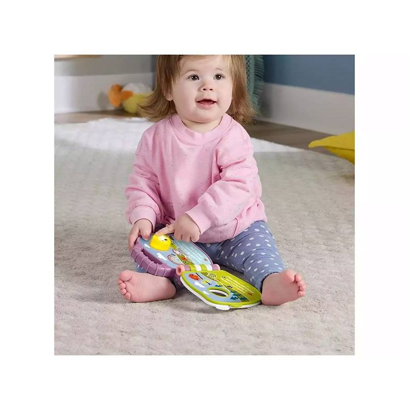 Fisher Price Livro de histórias musical do macaco roxo - Imagem 3