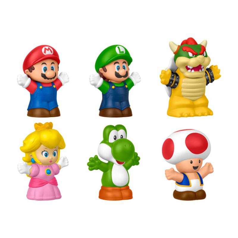 Fisher Price Mario Bross Pack 6 Figuras Infantiles