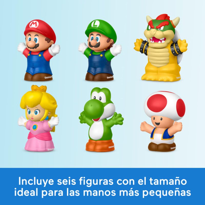 Fisher Price Mario Bross Pack 6 Figuras Infantiles - Imagen 1