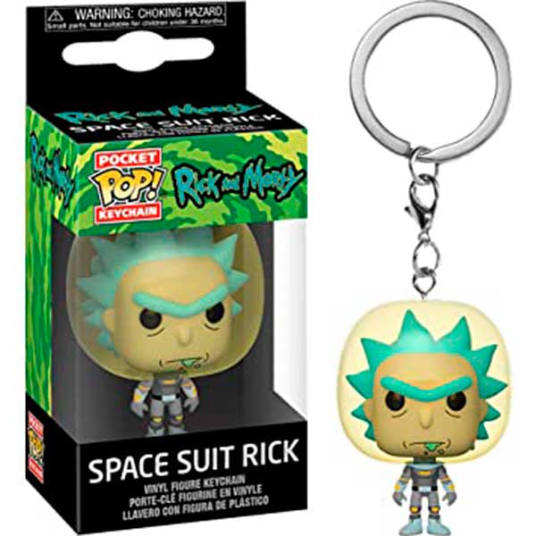 Chaveiro Funko Pop! Rick Space Suit Rick - Imagem 1