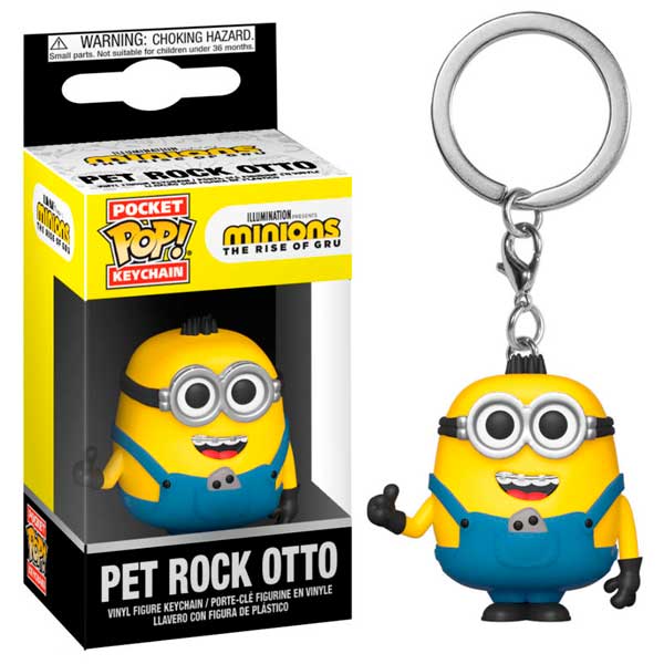 Llavero Figura Funko Pop! Pet Rock Otto Minions - Imagen 1