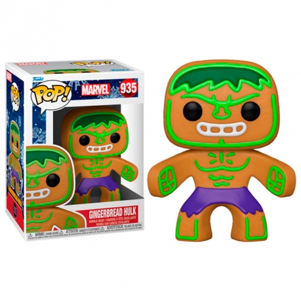 Funko Pop! Marvel Figura Gingerbread Hulk Navidad 935