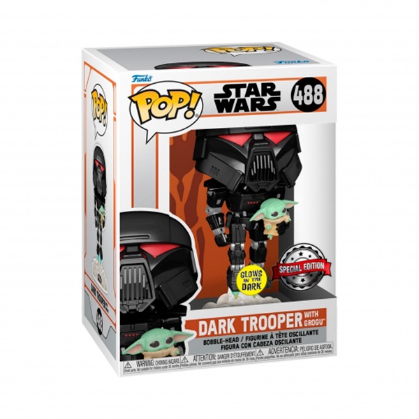 Funko Pop! Star Wars Figura Dark Trooper 488 - Imagen 1
