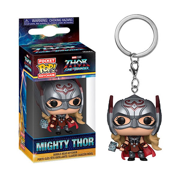 Funko Pop! Marvel Llavero Mighty Thor - Imagen 1