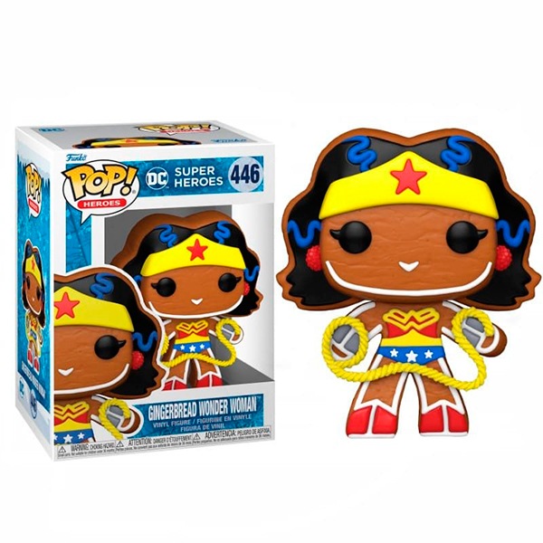 Funko Pop! DC Comics Figura Holiday Wonder Woman 447 - Imagem 1
