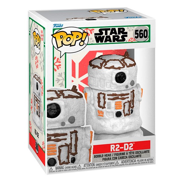 Funko Pop! Star Wars Figura R2-D2 Holiday 560 - Imagen 1