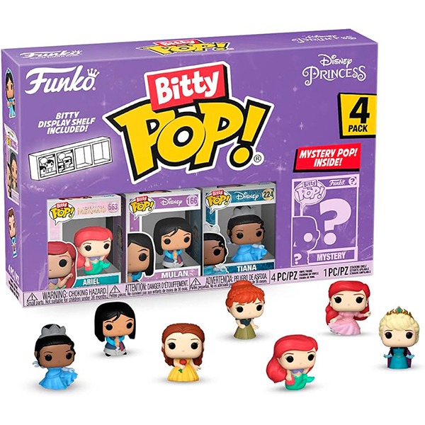 Funko Bitty POP! Disney Princess Pack 4 Figuras S1 - Imagen 1