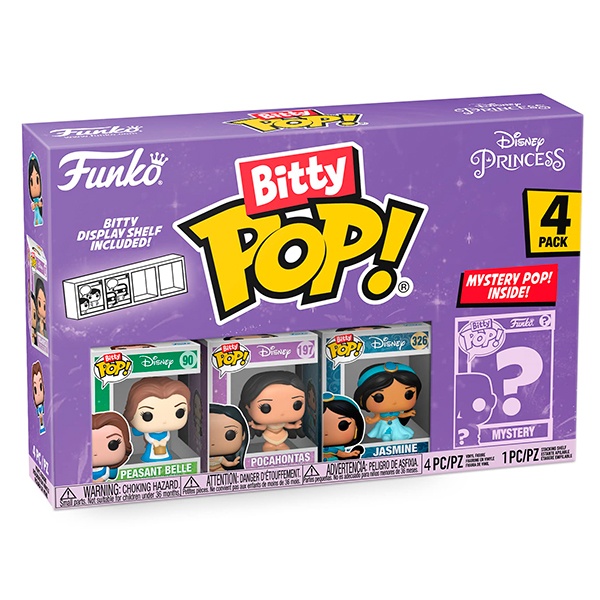 Funko Bitty POP! Disney Princess Pack 4 Figuras S2 - Imagem 1
