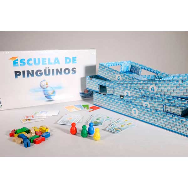 Jogo de Tabuleiro Escola de Pinguins - Imagem 1