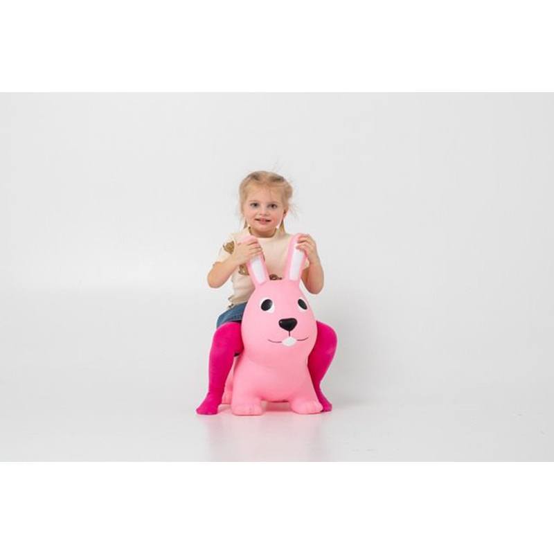 My First Jumpy Conejo Rosa - Animal Saltarín para Niños - Imagen 1