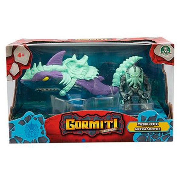Gormiti Legends Megalodox Elemental Beasts com Figura - Imagem 1
