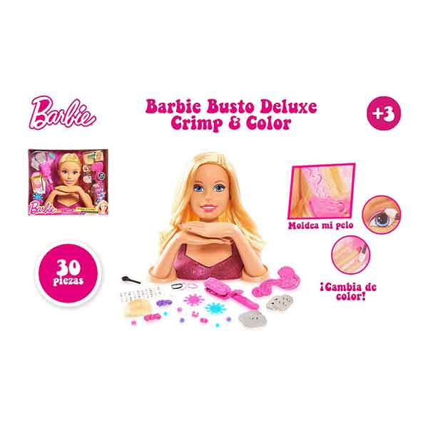 Barbie Busto Deluxe Crimp & Color - Imatge 2
