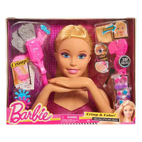 Barbie Busto Deluxe Crimp & Color - Imagen 3