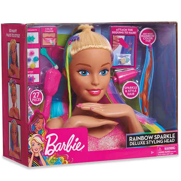 Bust-Cabeza Barbie Deluxe Rainbow - Imagen 1
