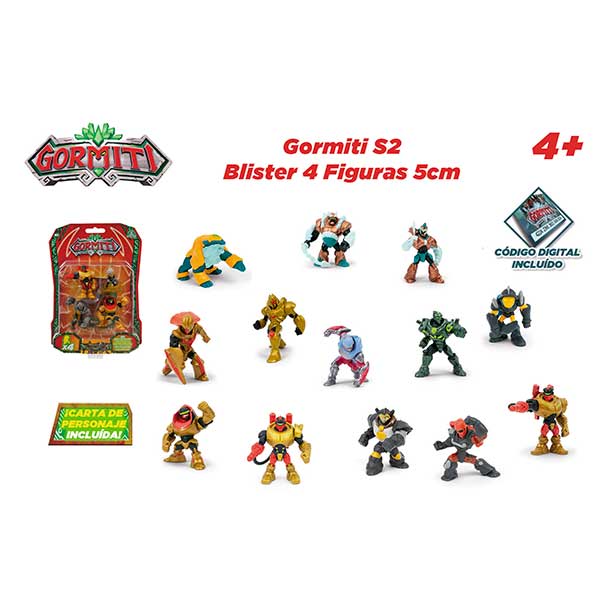 Gormiti Pack 4 Figuras 5cm - Imagen 1