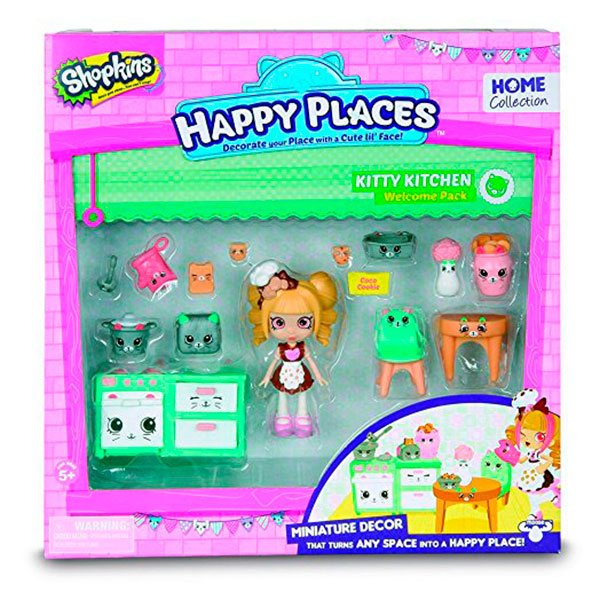 Pack 13 Shopkins y Muñeca Happy Places - Imagen 1