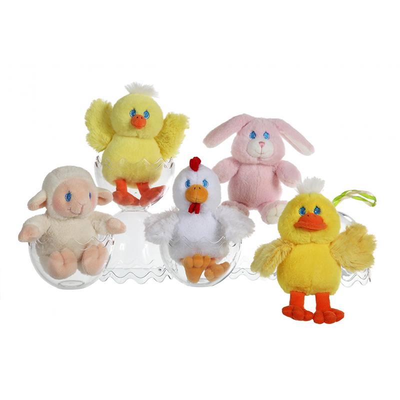 Peluix Animal de Granja en Ou 12cm
