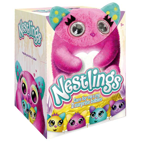Mascota Nestlings Rosa Interactivo - Imagen 1