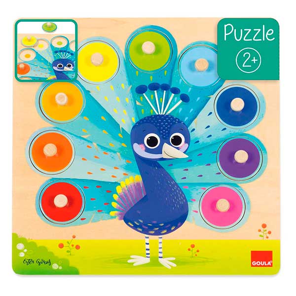 Goula Puzzle de Madeira Peacock - Imagem 1