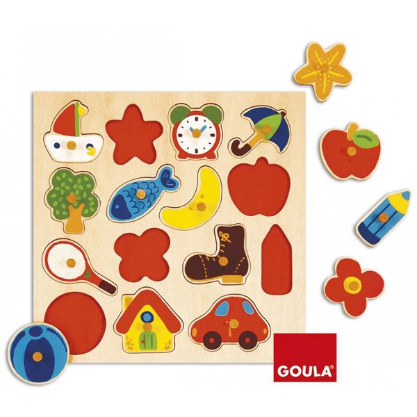 Goula Puzzle Silhuetas Madeira - Imagem 1