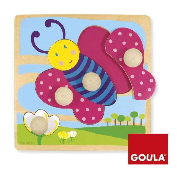 Goula Puzzle 4P Borboleta - Imagem 1