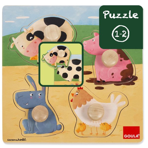 Goula Puzzle Animais de Fazenda - Imagem 1