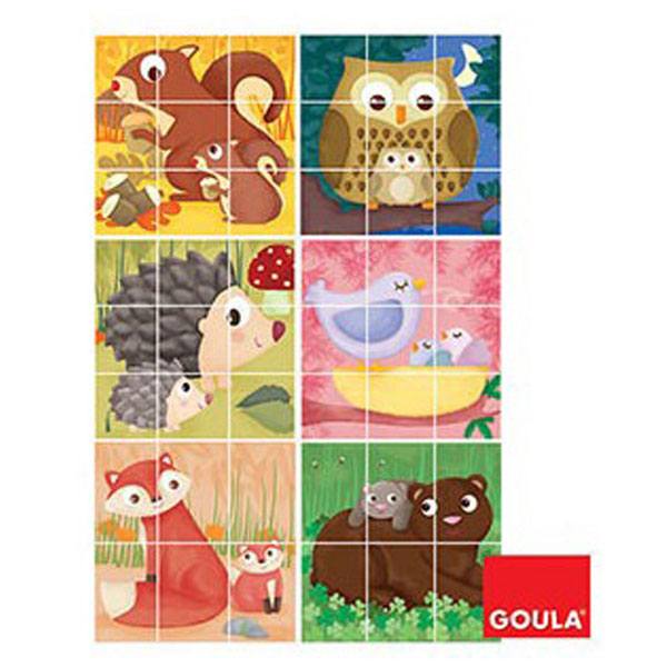 Goula Puzzle 9P Animais do Bosque - Imagem 1