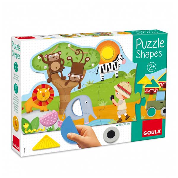 Jogo puzzles 6 cores madeira Goula