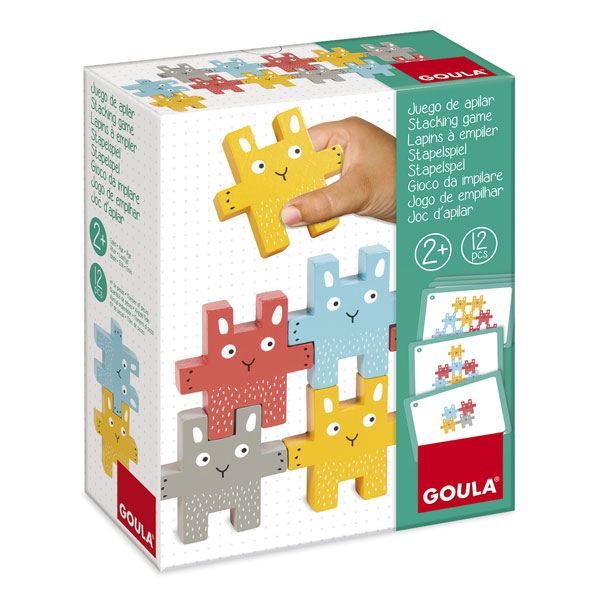 Jogo puzzles 6 cores madeira Goula