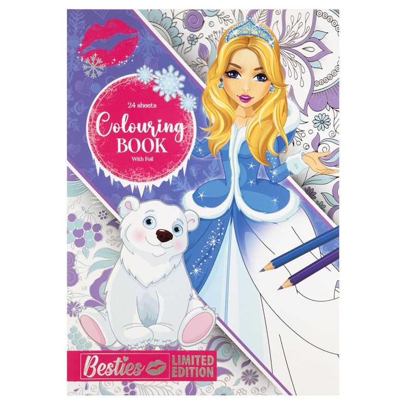 Set 24 Hojas para Pintar Besties