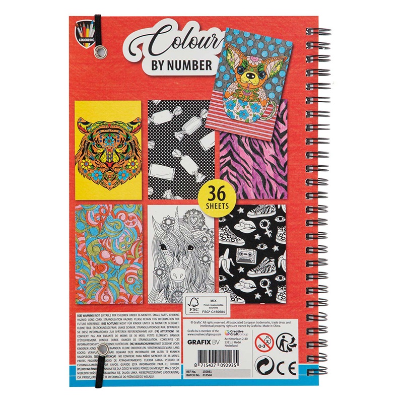 Libreta pinta por números 36p - Imagen 1