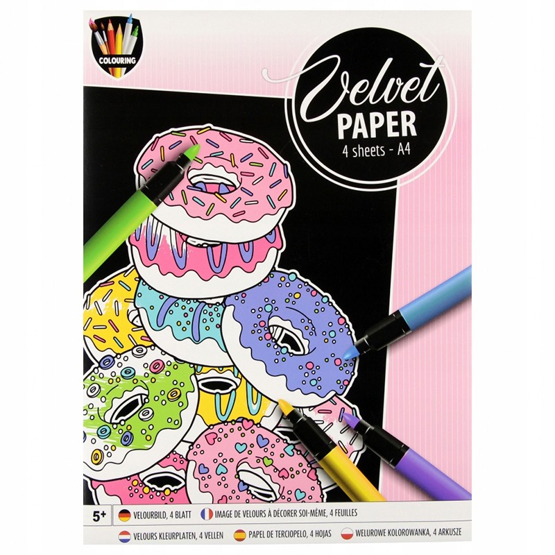 Velvet Paper donuts para colorear