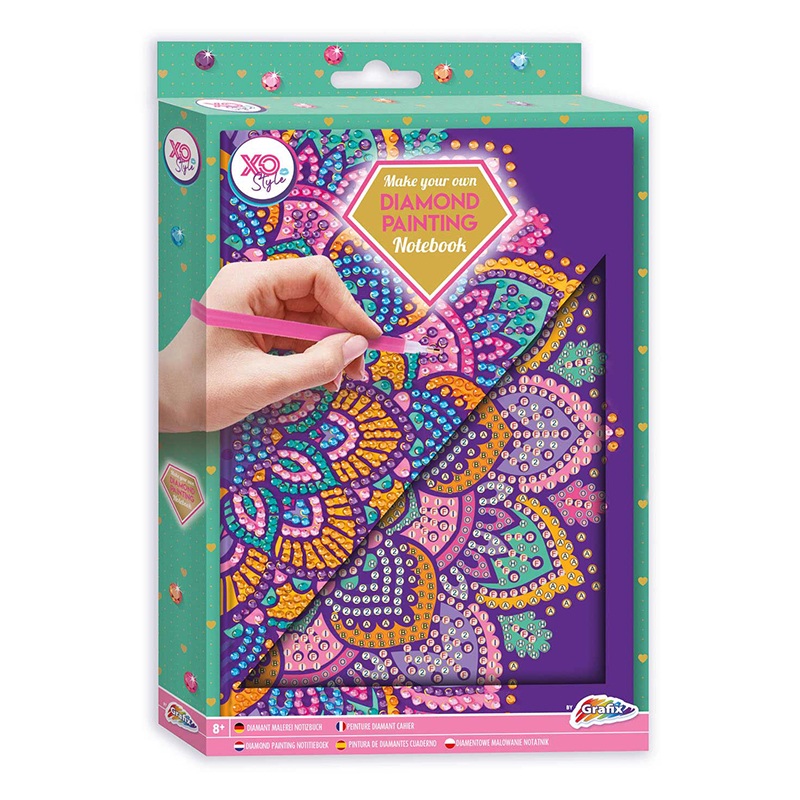 Cuaderno Diamond Painting Mandalas Caja Verde