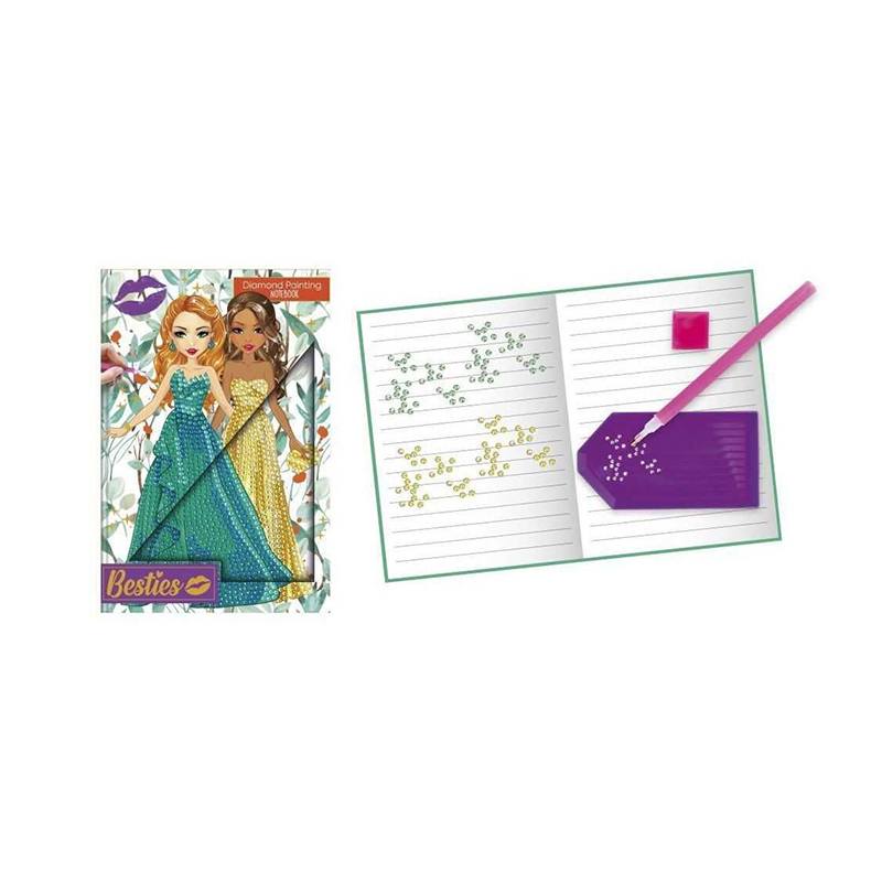 Diamond Painting Notebook Besties Caja Naranja - Imagen 1