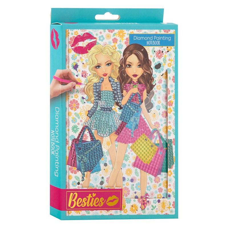 Diamond Painting Notebook Besties Caja Azul