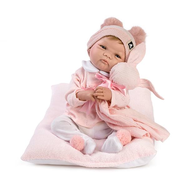 Bebê Boneca Reborn 46cm Super Realista Real Roupa Estilo Urso