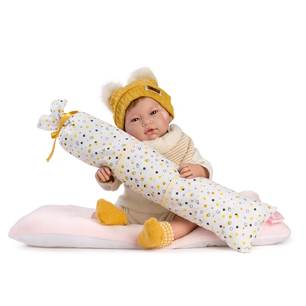 Bebê Boneca Reborn 46cm Super Realista Real Roupa Estilo Urso