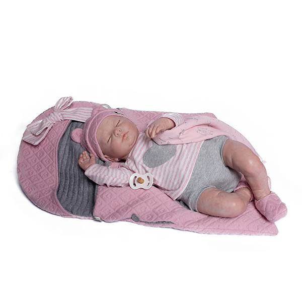 Bebê Boneca Reborn 46cm Super Realista Real Roupa Estilo Urso