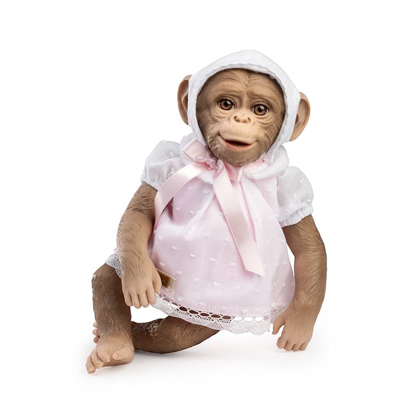 Guca Muñeco Mono Reborn cuerpo de tela 32cm