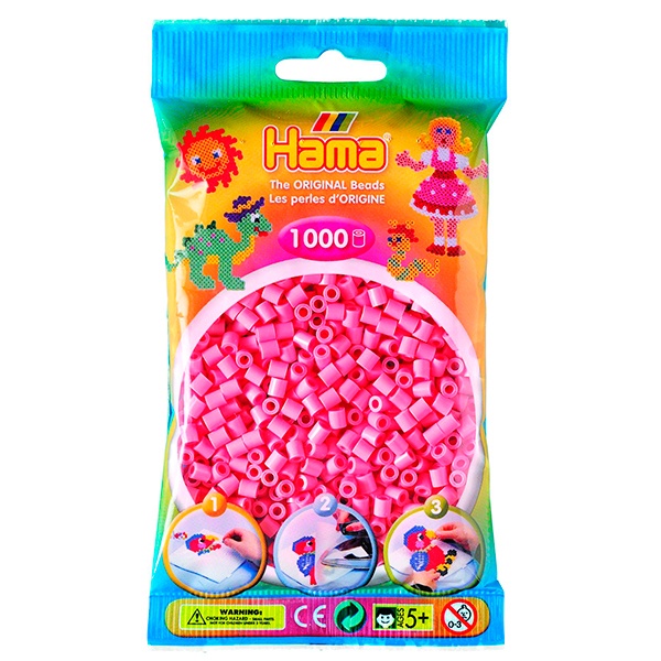 Hama Beads Bolsa 1000p Rosas - Imagen 1
