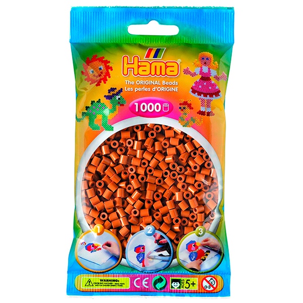 Hama Beads Bolsa 1000p Marrones - Imagen 1