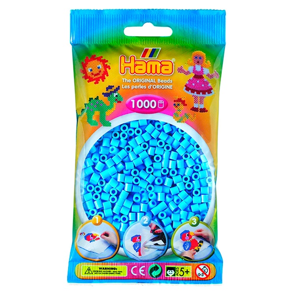 Bolsa Hama Beads 1000p Azul - Imagem 1